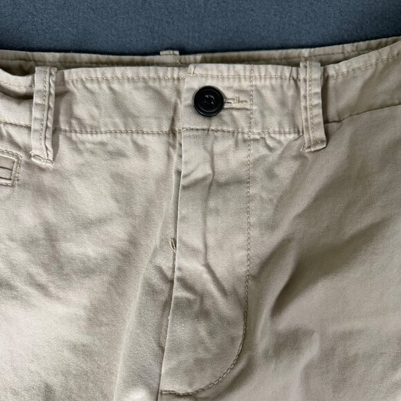 Old Navy Mens 32x34 Khaki Broken-In Straight Flat Front Chino Pants Casual - Picture 5 of 12